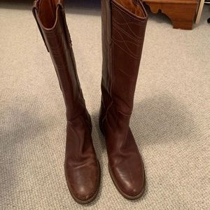 J. Crew Women's Brown Leather Knee-High Boots